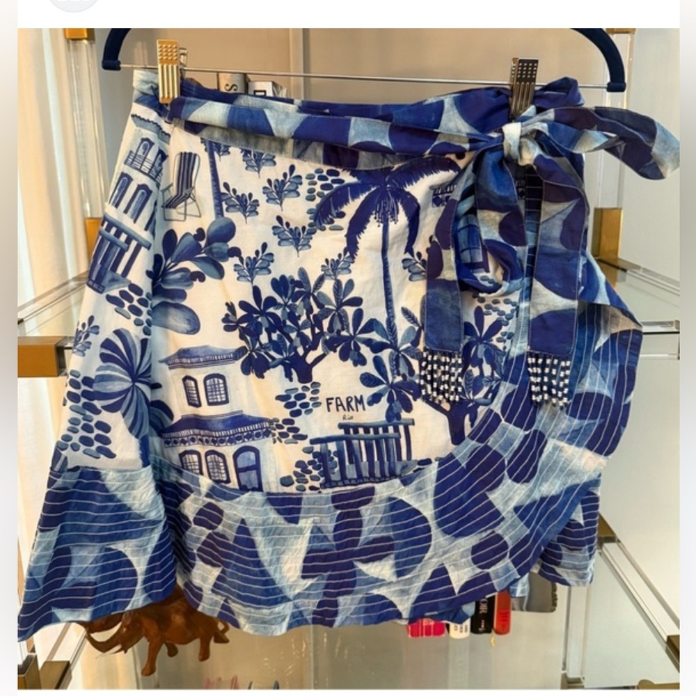 New Farm Rio printed flower wrap skirt - Picture 5 of 5